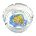 Round Glass Ashtray (3.07" Diameter)